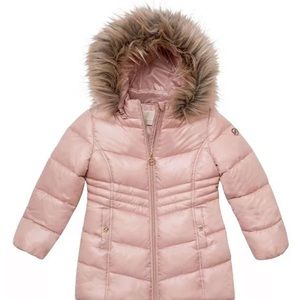 Michael Kors Little Girls Stadium Length Puffer Jacket size 5/6